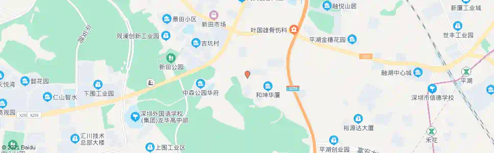 深圳白鸽湖村_公交站地图_深圳公交_妙搜公交查询2025