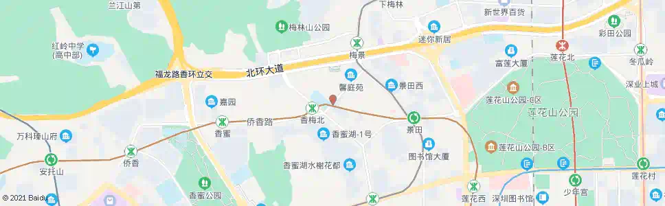 深圳福田外语学校东_公交站地图_深圳公交_妙搜公交查询2025