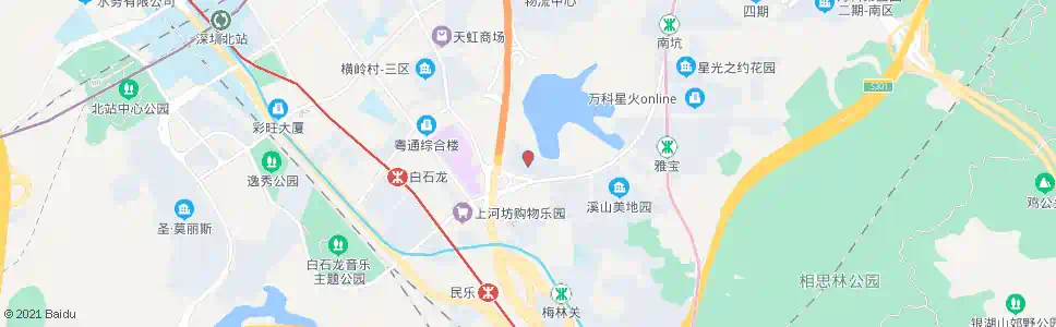 深圳滢水山庄1_公交站地图_深圳公交_妙搜公交查询2025