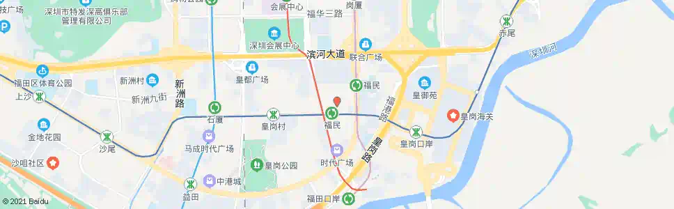 深圳福民站_公交站地图_深圳公交_妙搜公交查询2025