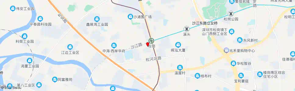 深圳107国道松岗艺术中心_公交站地图_深圳公交_妙搜公交查询2025