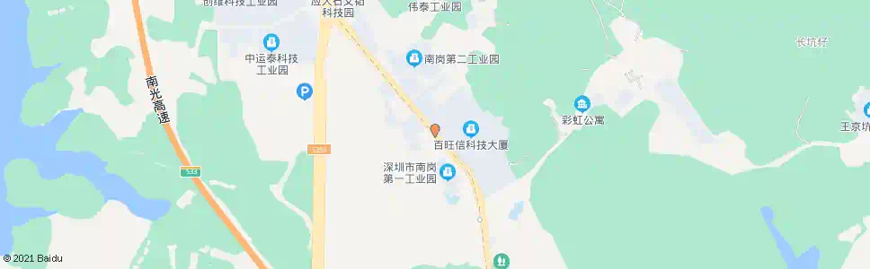 深圳南岗工业区_公交站地图_深圳公交_妙搜公交查询2025