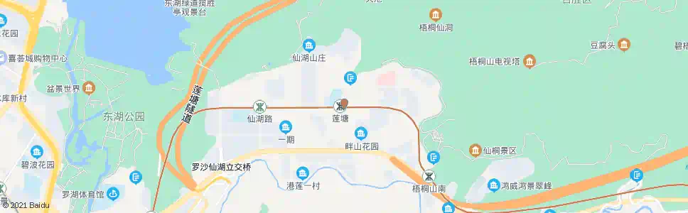 深圳莲塘总站_公交站地图_深圳公交_妙搜公交查询2025
