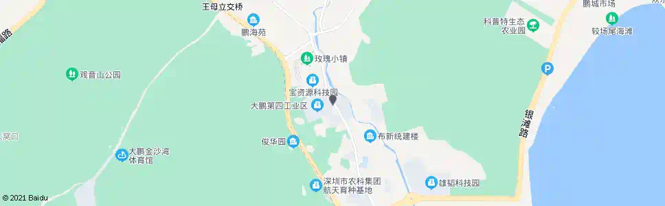 深圳大鹏第四工业区_公交站地图_深圳公交_妙搜公交查询2025