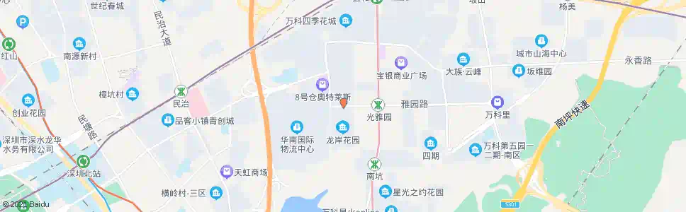 深圳龙岸花园_公交站地图_深圳公交_妙搜公交查询2025
