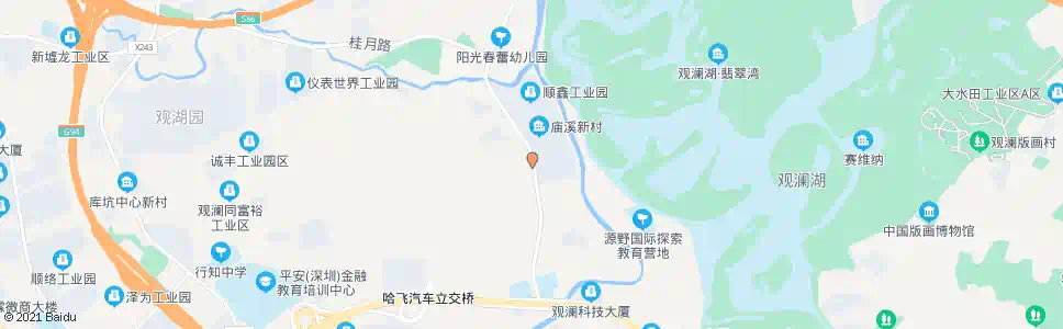 深圳庙溪一市场_公交站地图_深圳公交_妙搜公交查询2025