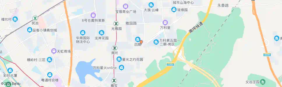 深圳万科第五园总站_公交站地图_深圳公交_妙搜公交查询2025