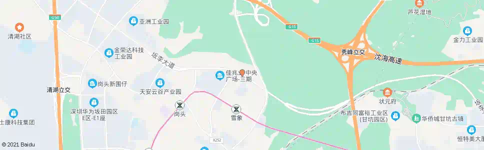 深圳呈祥花园_公交站地图_深圳公交_妙搜公交查询2025
