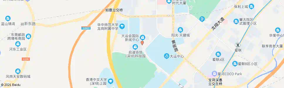 深圳体育学院运动东_公交站地图_深圳公交_妙搜公交查询2025