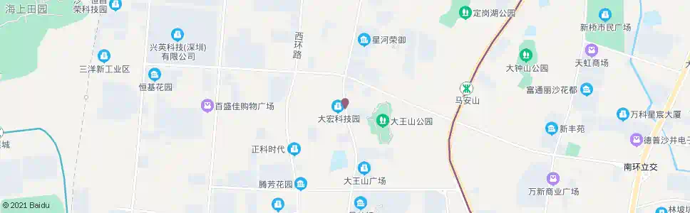 深圳大王山村_公交站地图_深圳公交_妙搜公交查询2025
