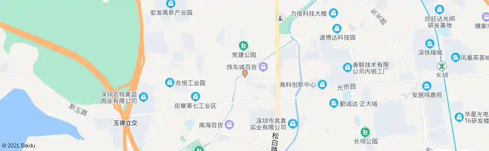 深圳田寮市场_公交站地图_深圳公交_妙搜公交查询2025