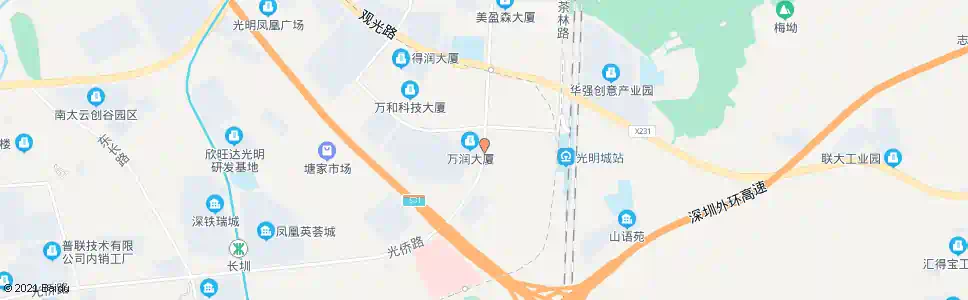 深圳凤凰居委会_公交站地图_深圳公交_妙搜公交查询2025