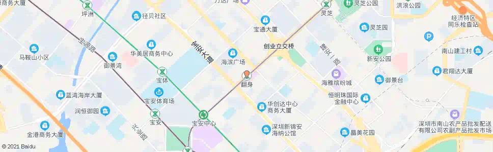 深圳翻身站_公交站地图_深圳公交_妙搜公交查询2025