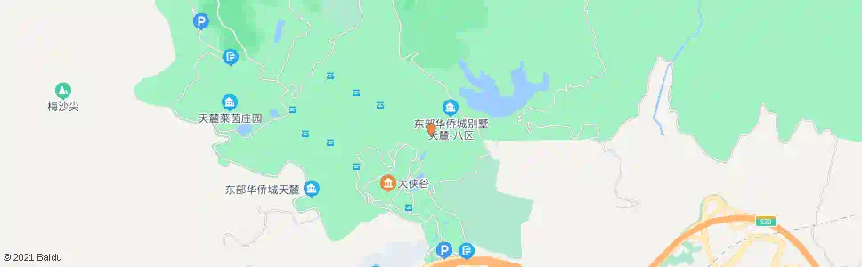 深圳大峡谷_公交站地图_深圳公交_妙搜公交查询2025