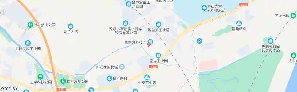 深圳鑫博盛科技园_公交站地图_深圳公交_妙搜公交查询2025