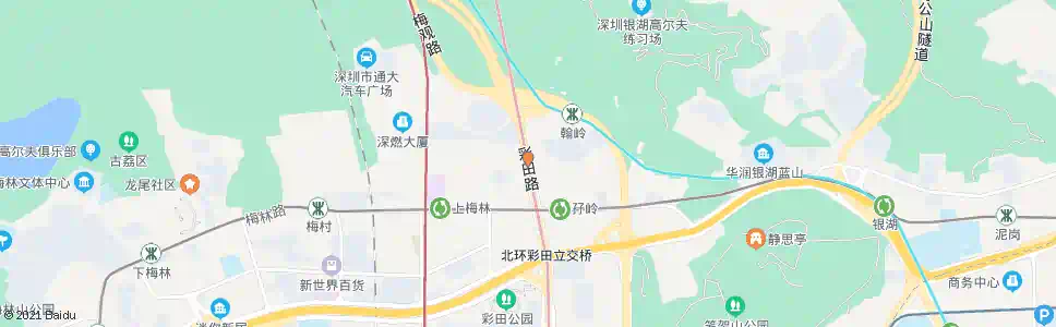深圳福田党校_公交站地图_深圳公交_妙搜公交查询2025