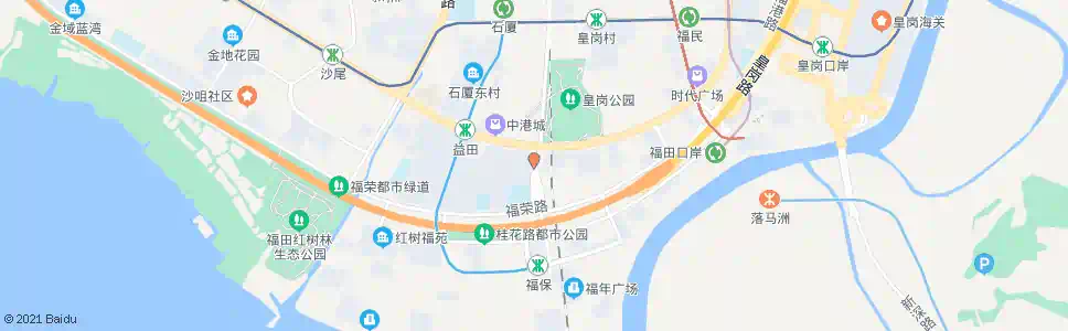 深圳益田花园西2_公交站地图_深圳公交_妙搜公交查询2025