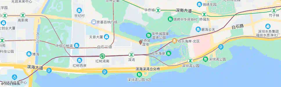 深圳白石路中_公交站地图_深圳公交_妙搜公交查询2025