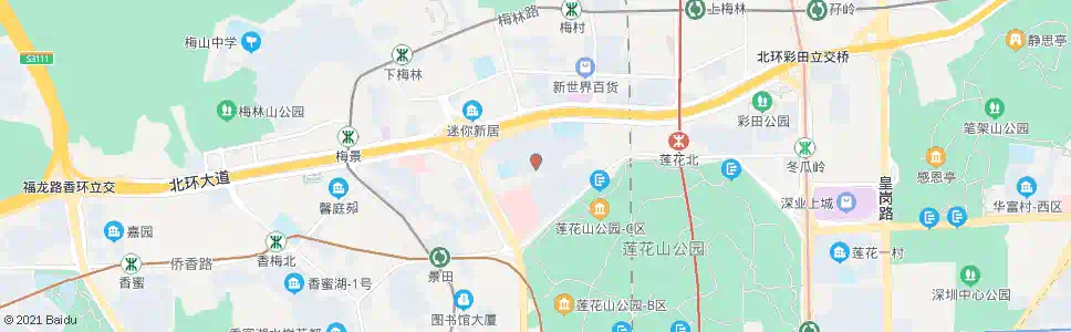 深圳莲花北村_公交站地图_深圳公交_妙搜公交查询2025