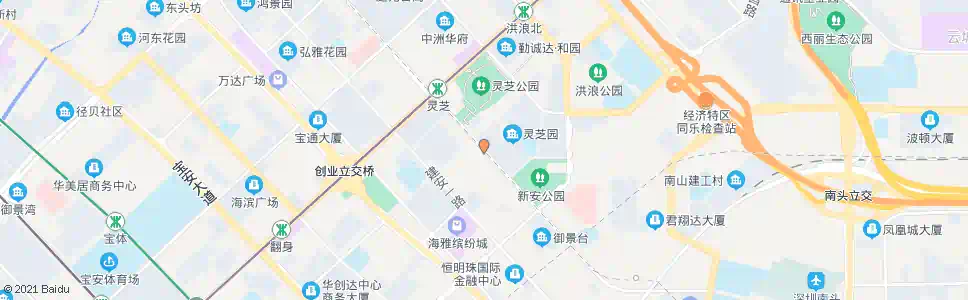 深圳灵芝园新村_公交站地图_深圳公交_妙搜公交查询2025