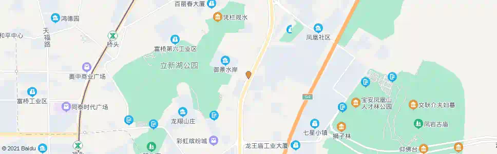 深圳凤凰花苑_公交站地图_深圳公交_妙搜公交查询2025