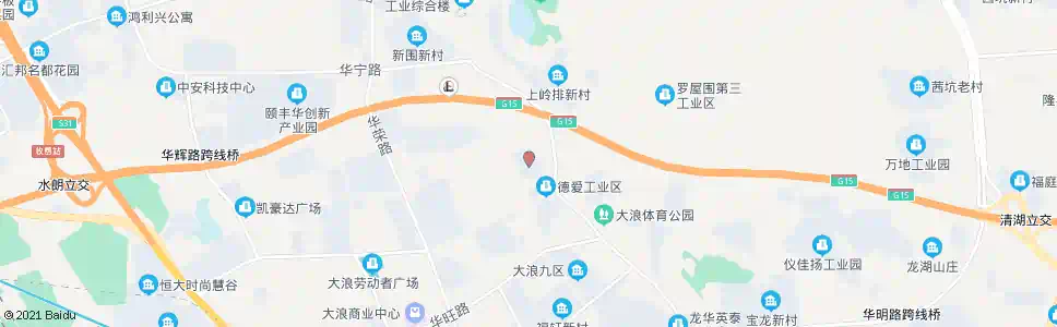 深圳水围新村_公交站地图_深圳公交_妙搜公交查询2025