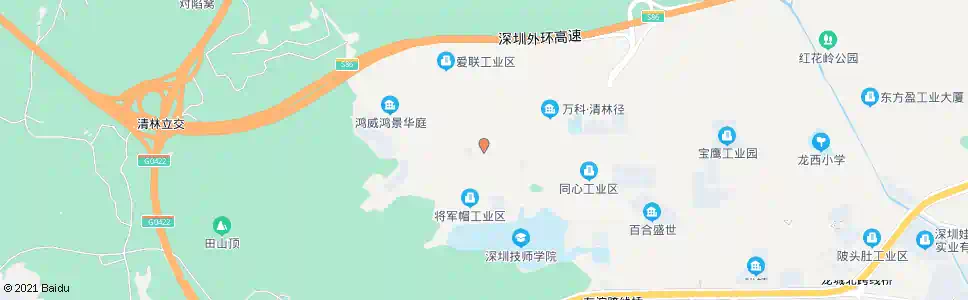 深圳朱古石_公交站地图_深圳公交_妙搜公交查询2025