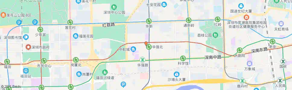 深圳华强北地铁接驳站_公交站地图_深圳公交_妙搜公交查询2025