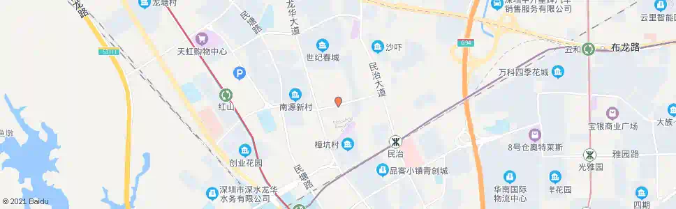 深圳民治邮局_公交站地图_深圳公交_妙搜公交查询2025