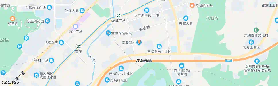 深圳南联新一佳_公交站地图_深圳公交_妙搜公交查询2025