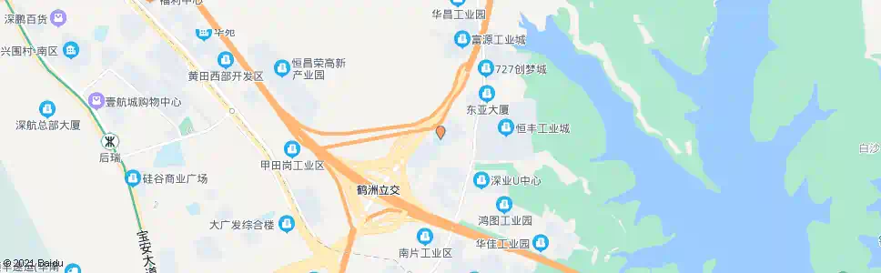 深圳鹤洲小学_公交站地图_深圳公交_妙搜公交查询2025