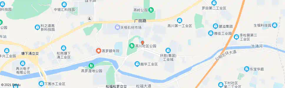 深圳燕川小学_公交站地图_深圳公交_妙搜公交查询2025