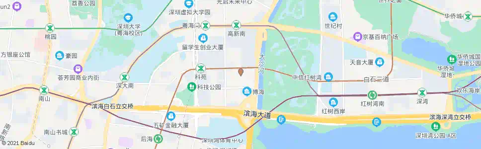 深圳阳光带海滨城_公交站地图_深圳公交_妙搜公交查询2025
