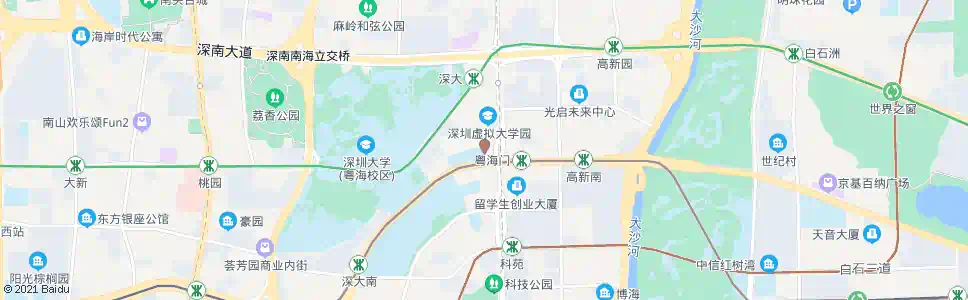 深圳深港研究基地_公交站地图_深圳公交_妙搜公交查询2025