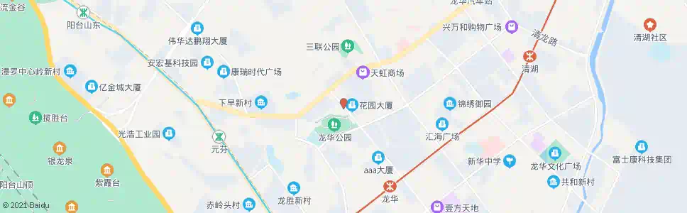 深圳华荣综合市场_公交站地图_深圳公交_妙搜公交查询2025