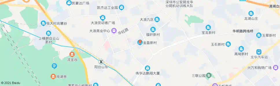 深圳金盈新村_公交站地图_深圳公交_妙搜公交查询2025
