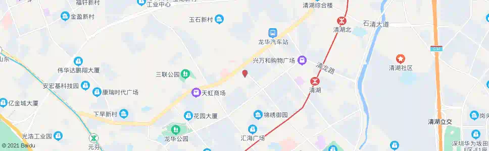 深圳龙华工商所_公交站地图_深圳公交_妙搜公交查询2025