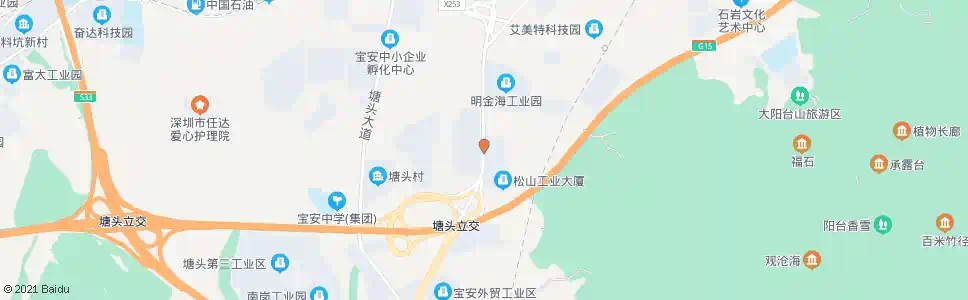 深圳台湾工业区_公交站地图_深圳公交_妙搜公交查询2025