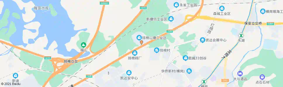 深圳山塘工业区_公交站地图_深圳公交_妙搜公交查询2025