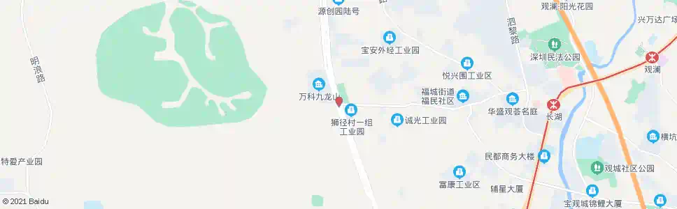 深圳九龙山_公交站地图_深圳公交_妙搜公交查询2025