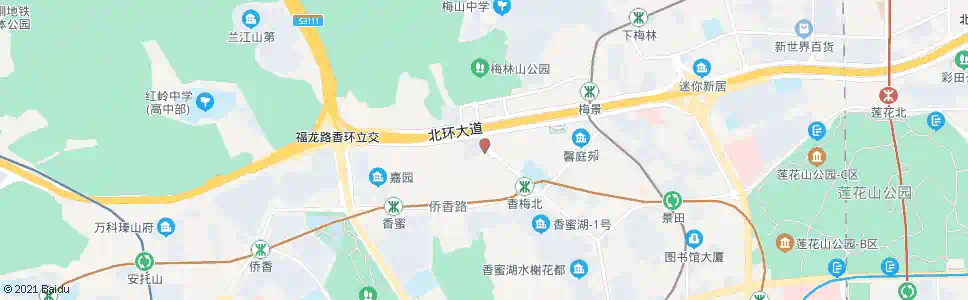 深圳香梅北总站_公交站地图_深圳公交_妙搜公交查询2025
