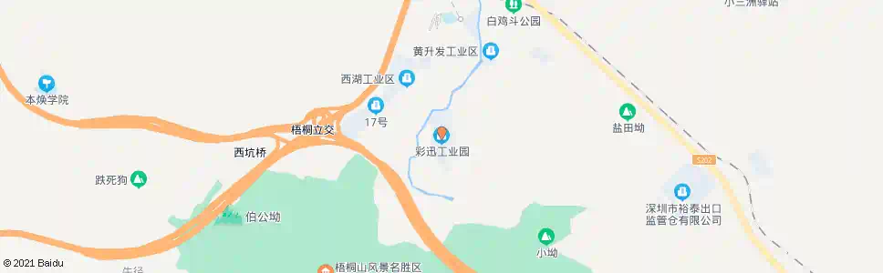 深圳彩迅工业园_公交站地图_深圳公交_妙搜公交查询2025
