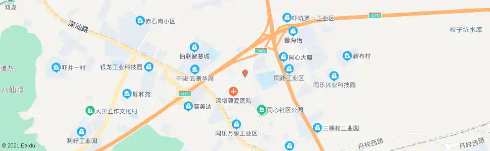 深圳榕树吓村_公交站地图_深圳公交_妙搜公交查询2025
