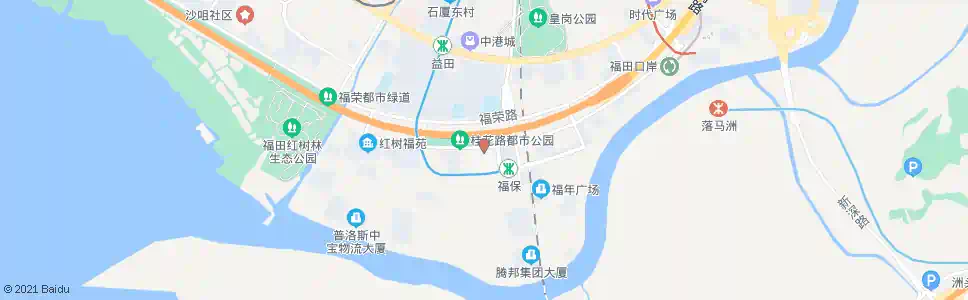 深圳福保派出所1_公交站地图_深圳公交_妙搜公交查询2025