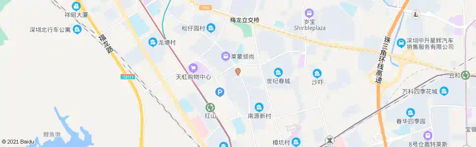 深圳水榭春天_公交站地图_深圳公交_妙搜公交查询2025