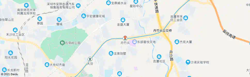 深圳丹竹头村委_公交站地图_深圳公交_妙搜公交查询2025