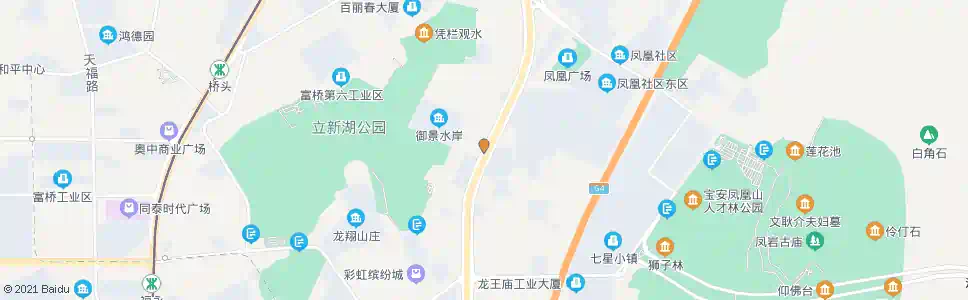 深圳凤凰花苑1_公交站地图_深圳公交_妙搜公交查询2025