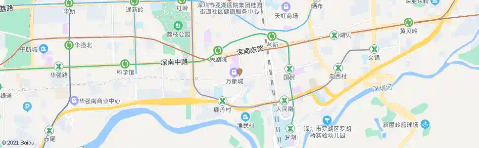 深圳上步南天桥1_公交站地图_深圳公交_妙搜公交查询2025