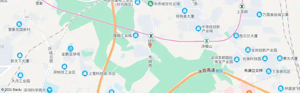 深圳秀峰工业区_公交站地图_深圳公交_妙搜公交查询2025