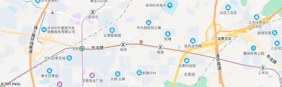 深圳杨美村_公交站地图_深圳公交_妙搜公交查询2025